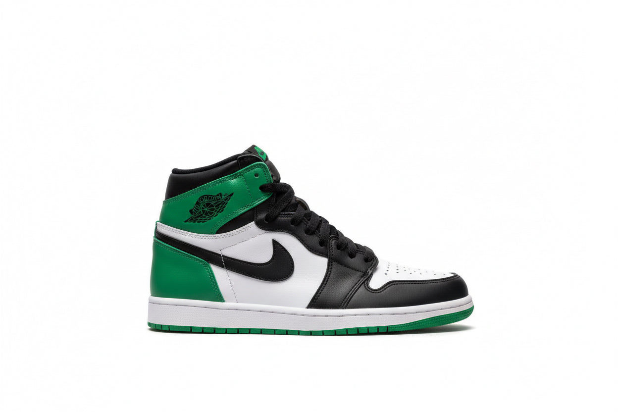 This is a Nike Air Jordan 1 Retro High OG 'Lucky Green'